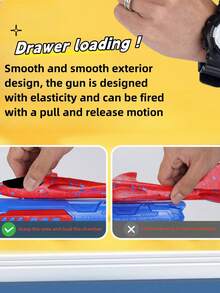 Foam Airplane Launcher Toy, Outdoor Hand Throwing Glider Plane For Kids - Blue - View 5