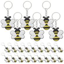 1pc/6pcs/12pcs/24pcs Cute Cartoon Bee Pendant, Bee Keychain, Creative Gift For Men And Women Car Accessories Bag Charm School Goth Y2k