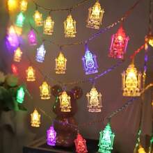1 Pièce Guirlande De Lumières De Bouilloire À Huile Transparente 10/20/30/40led, Lumière De Fée À Huile De Palais, Décoration De Festival Pour Les Fournitures De Fête De Vacances (sans Batterie)