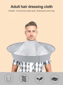 1件理发披肩，防碎理发斗篷，家用，美发工具，美发产品及配件，理发沙龙美容旅行必备，返校季，旅行度假必备，女士美发配件，后梳，理发师配件，吹风机，头发，理发师，美发工具，美发产品，吹风机，头发，配件，美发产品，美发工具，美发用品，护发，卷发梳，理发师，理发师配件，美发设备，旅行必备，旅行必备，发型，美发，头发，旅行，美发产品，美发工具，美发用品，理发师，理发师配件，理发店，美发设备