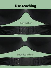 6pcs Elastic 3 Rows 2 Hooks Bra Extension Strap, Bra Extender Hook, Underwear Accessory - Multicolor - View 7