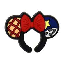 Disney 10pcs  Disney Headband Ears Headband Pattern Shoe Decorations Shoe Accessories Charms For Clogs  Bubble Slides Sandals, Gift Idea For Birthday Christmas  Halloween Party Favors
