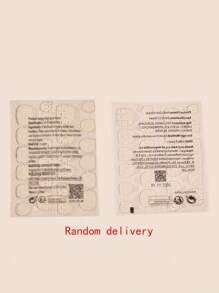 YTJ 24入組短棺材形狀3D人造珍珠裝飾全蓋式假指彩套裝，簡便貼上式假指甲及指甲用品，表達您的愛 - 彩色 - 查看 6