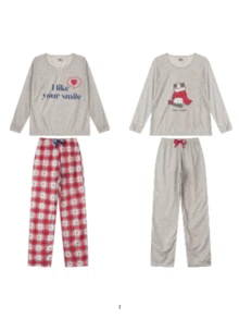 Women Pajama Sets - 彩色 - 查看 2