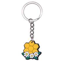 1pc/6pcs/12pcs/24pcs Cute Cartoon Bee Pendant, Bee Keychain, Creative Gift For Men And Women Car Accessories Bag Charm School Goth Y2k