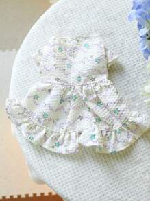 1pc Pet Clothes Summer Lightweight Purple Dress For Small And Medium-Sized Dogs And Cats - Purple - View 8