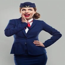 5pcs/Set Pilot Captain And Stewardess Costume Set Accessories Flight Attendant Hat With Pilot Captain Hat Sunglasses And Scarf Cosplay Dress Up Cosplay - Multicolor - View 6