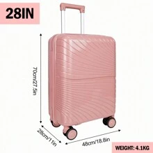 Asge Twin-Wheel Hardshell Luggage Set - M-L-XL Sizes For All Your Travels - 玫瑰金 - 查看 9