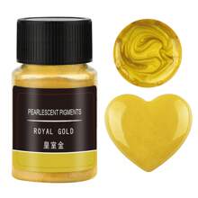 1 件 10 克珍珠粉閃光,適用於 Diy 水晶滴膠、矽膠模具、蠟燭石膏製作、史萊姆水晶填充物、美人魚閃光和其他手工藝品 - 金色 - 查看 1