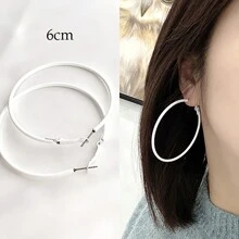 Colorful Statement Hoop Earrings, Bold And Versatile