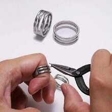 1/5/10 piezas Herramientas de apertura y cierre de anillos de salto para joyería, abridor de anillos de salto para manualidades de joyería DIY