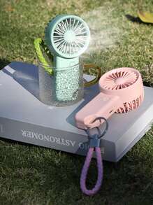 MEET SUN 1 件可充电 500mAh 电池便携式手持迷你风扇，3 档