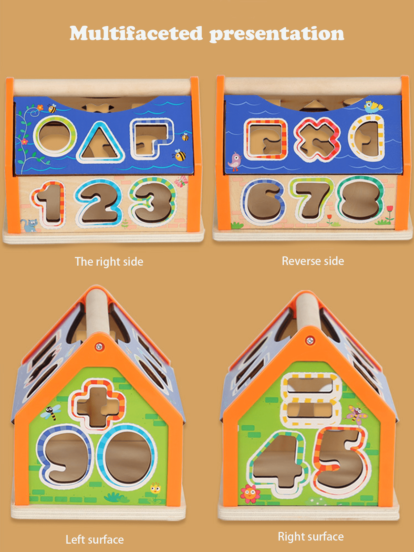 1 Pc Children's Digital Building Blocks Puzzle Early Education Shape