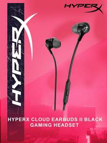 Hyperx Cloud Earbuds/cloud Earbuds Ii遊戲耳機,搭載麥克風,身臨其境的有線遊戲音頻,入耳式耳機 - 黑色 - 查看 1