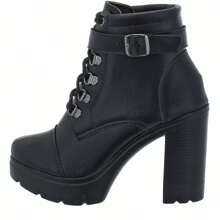 Women Mid-Calf Boots - Negro - Ver 2