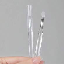 10pcs Nail Art Silicone Applicator, Reusable Chrome Powder Glitter Gel Polish Brush With Easy-To-Apply Pigment - White - View 6