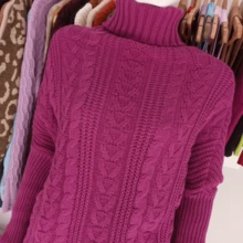 Women Winter Coats - 玫瑰紅 - 查看 4