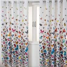 Kitchen Curtain 2.80x2.20h Printed Curtain Living Room Bedroom Curtain Large Curtain - 白色 - 查看 1