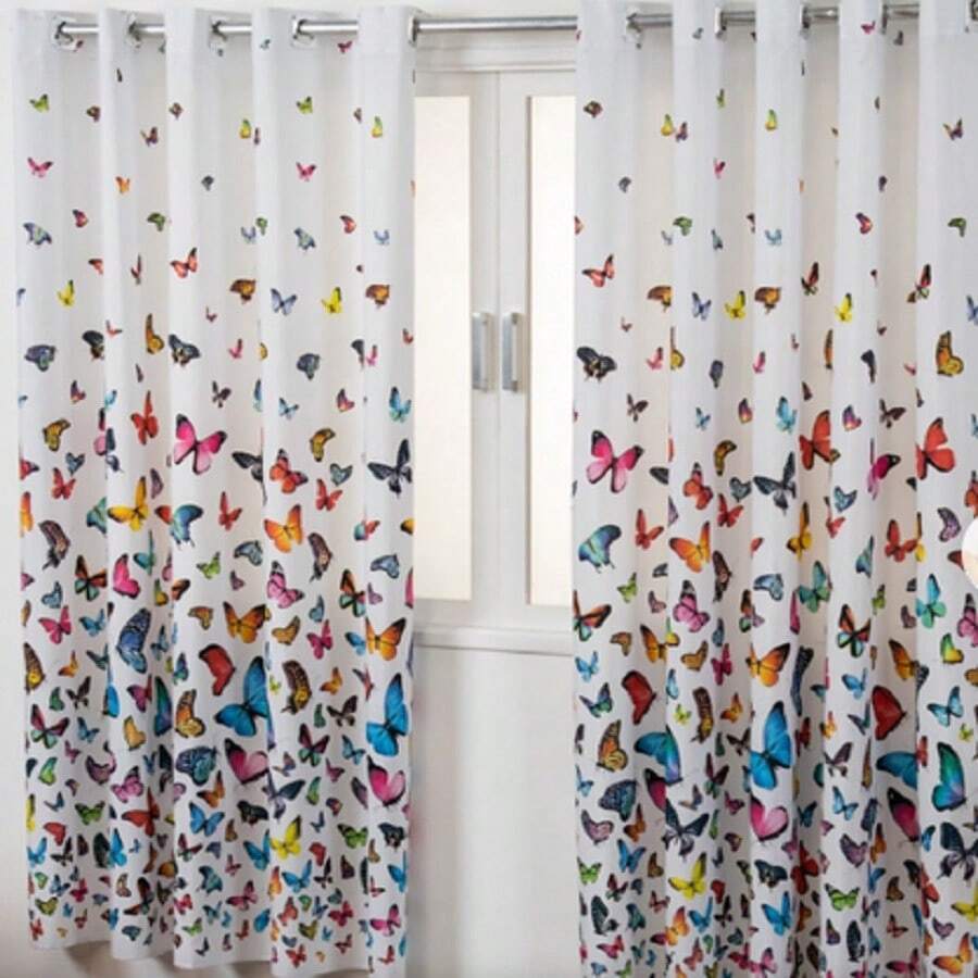 Kitchen Curtain 2.80x2.20h Printed Curtain Living Room Bedroom Curtain Large Curtain - 白色 - 查看 1