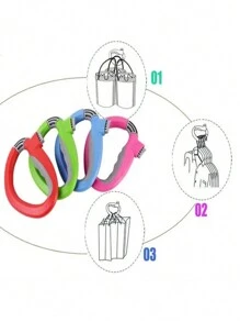 1 unidade de suporte para sacola de compras com alça para viagens domésticas, utensílio de cozinha portátil adequado para trailers, culinária ao ar livre, quintal, camping, praia, item mais acessível - Multicolorido - Ver 5