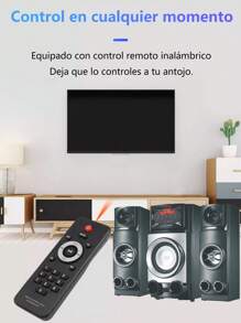 Barra De Sonido Teatro En Casa 2.1 con Subwoofer 2 En 1 con Conexión Bluetooth Conexiones USB, Óptico Y Auxiliar, Incluye Control Remoto | Sound Bar,Festival de música - Tipo de Enchufe A USA (110-127V) - Ver 8