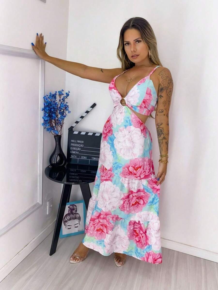 Women Dresses - 淺粉色 - 查看 1