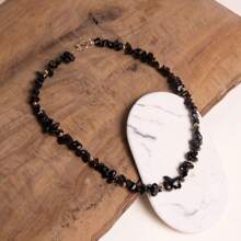 Collar de obsidiana - Negro - Ver 4