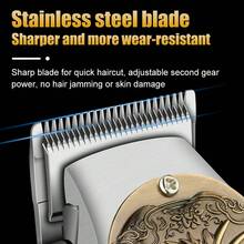 New Professional Usb Cordless Electric Hair Clippers - Long Si - View 6