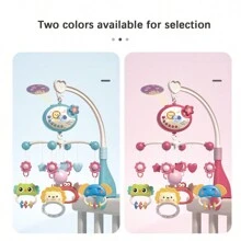 Un Conjunto De Juguetes De Cama De Campana De Bebé Con Control Remoto De Múltiples Funciones, Música, Proyección, Luz De Noche, Colgante, Rotación, Adecuado Para Calmar A Los Bebés Y Como Regalo De Juguete Calmante Para Recién Nacidos