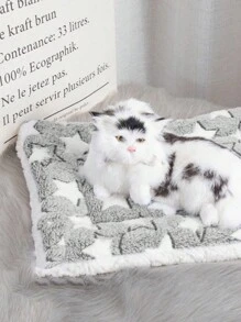 1 Stück Haustier Schlafmatte, warm und gemütlich, geeignet für zu Hause für Haustiere jeder Größe (zufällige Farbauswahl) - Grau - Übersicht 4