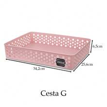 Jogo 10 cestinhos organizadores grande multiuso para quarto infantil cômoda bebê guarda roupa armário gaveta geladeira cozinha escritório lavanderia banheiro penteadeira acessórios maquiagem