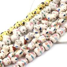 十二生肖陶瓷珠、動物形狀吊墜帶孔diy項鍊、手鍊 - 雞 - 查看 2