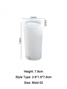 1入特殊打火機殼樹脂模具，樹脂環氧鑄造矽膠模具可用於打火機保護套和手工藝配件 - 白色 - 查看 11