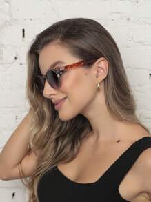 Women Fashion Glasses - 淺灰紫 - 查看 3