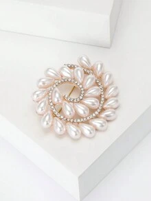 1件時尚珍珠花簇胸針,適合當作假日禮物贈送給女性 - 花 - 查看 3