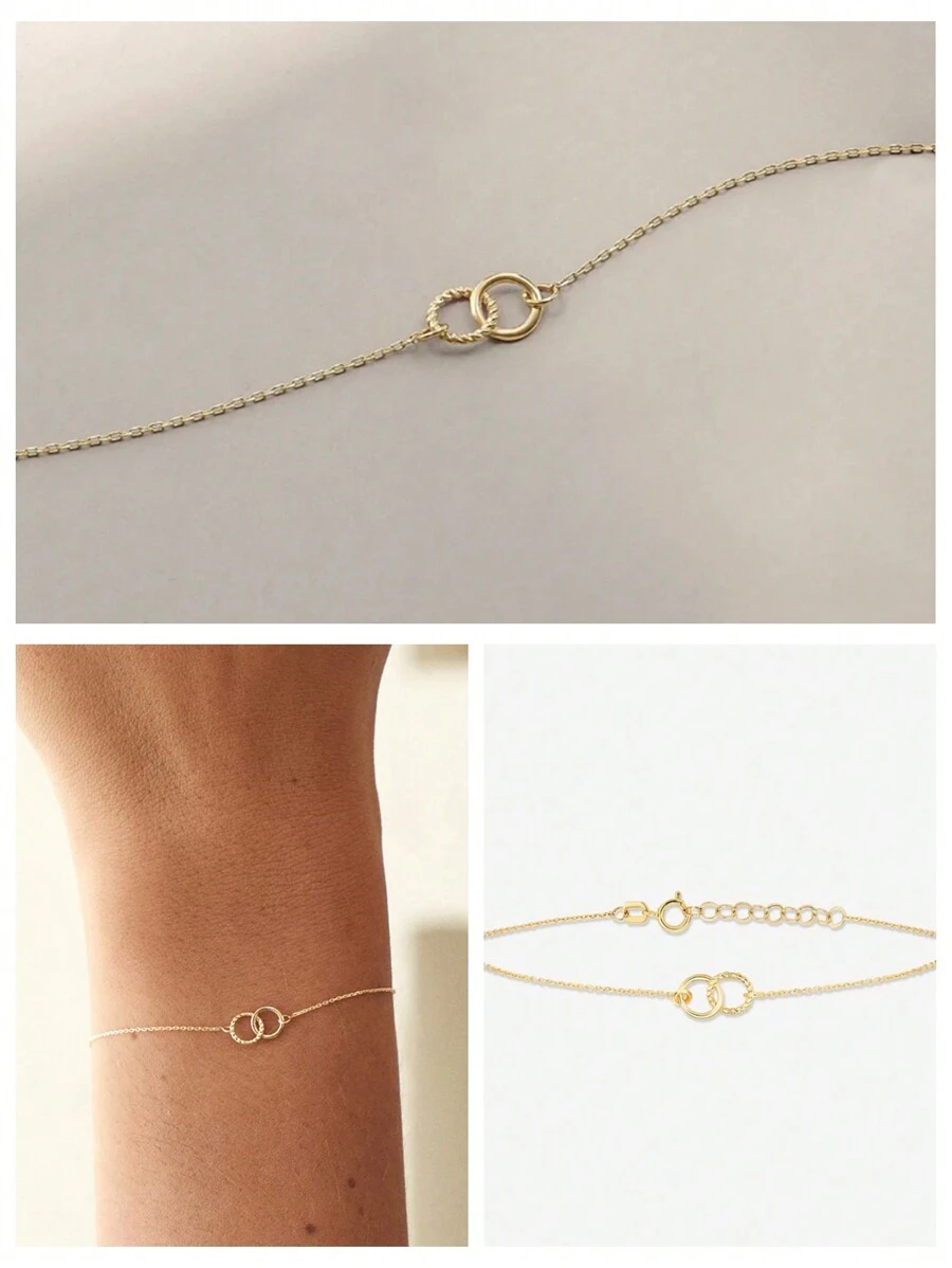 1入組/個,時尚簡約的s925純銀八角星項鍊,帶有鑽石,適用於女性日常佩戴,聖誕禮物 - 金色 - 查看 1