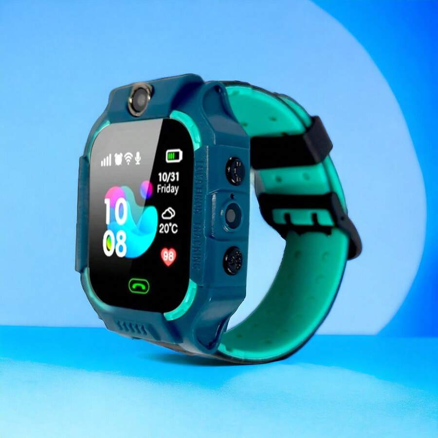 Q19 Smart Watch, Device With Sim Card Mobile Phone Tracker, - Green - View 1
