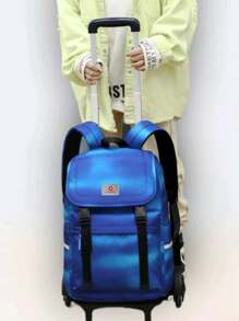 CHILDREN'S BACKPACK WITH WHEELS - 藍色 - 查看 2