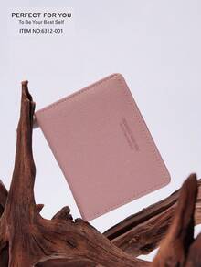 PFY PERFECT FOR YOU Perfect For You Pfy女款細長錢包,皮革三摺紋身卡套配鑰匙扣,拉鍊袋和id卡窗口 - 粉色 - 查看 3