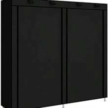 Zapatera Organizador Zapatos 42 Pares Compartimientos Metal - Negro - Ver 8