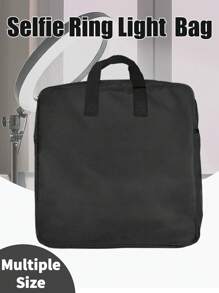 Ring Light Carrying Bag,Selfie LED Light Storage Bag,Photography Carrying Bag For Ring Light,Ring LED Lights Portable Zipper Storage Handbag(Only Bag) For Business,Travel,School,College,Office - Black - View 1