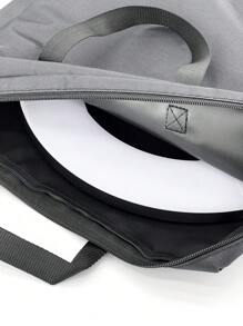 Ring Light Carrying Bag,Selfie LED Light Storage Bag,Photography Carrying Bag For Ring Light,Ring LED Lights Portable Zipper Storage Handbag(Only Bag) For Business,Travel,School,College,Office - Black - View 2