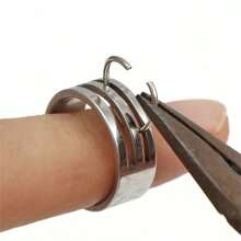 1/5/10 piezas Herramientas de apertura y cierre de anillos de salto para joyería, abridor de anillos de salto para manualidades de joyería DIY