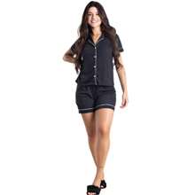 Women Pajama Sets - 黑色 - 查看 5