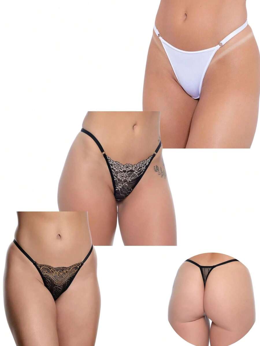 Women Thongs - 白色 - 查看 1