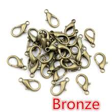 50pcs Small Alloy Lobster Clasp Hooks Connector For Necklace Bracelet Chain DIY Jewelry Making Accessories
