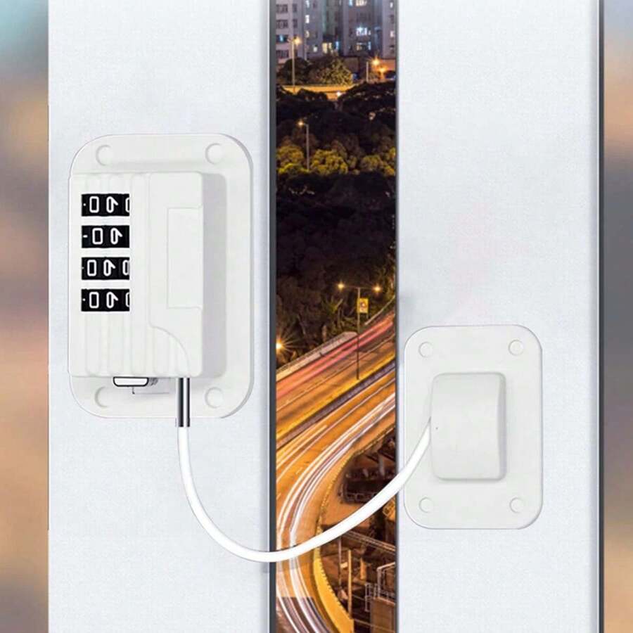 Refrigerator Freezer Door Lock Strong Adhesive - White - View 1