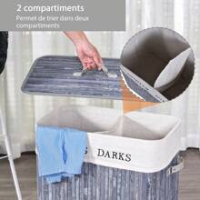 HOMCOM Laundry Baskets - Grey - View 8