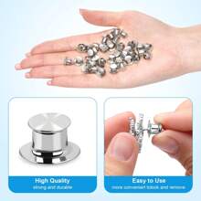 10Pcs / 30PCS Locking Pin Back Locking Pin Keeper Clasp, Metal Pin Backing For Brooch Enamel Lapel Pin Lock DIY Brooch Badge Pin Back Supplies - Silver - View 6