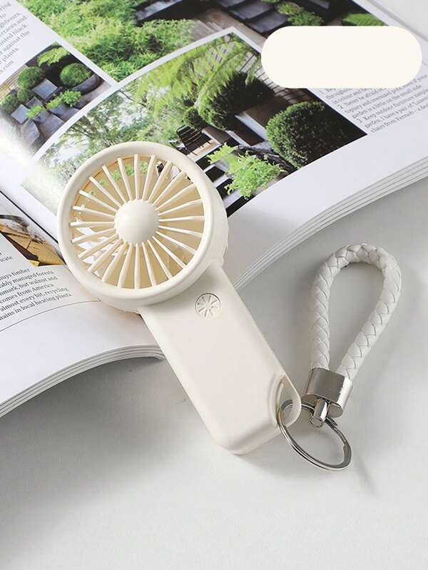 MEET SUN 1 pieza Ventilador manual mini recargable de 500mAh, 3 velocidades